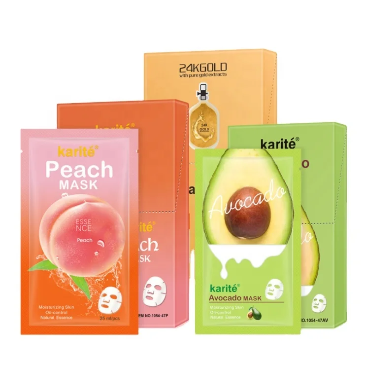 

Aliexpress Amazon Hot Selling Karite Wholesale Fruit Moisturizing Nourishing Korean Jelly Cosmetic Facial Mask Sheet