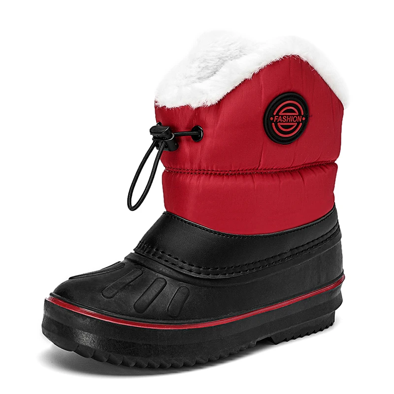 

2021 Amazon Hot Selling Outdoor Cotton Shoes Comfort Waterproof Prevent Sand Winter Boots for Kids