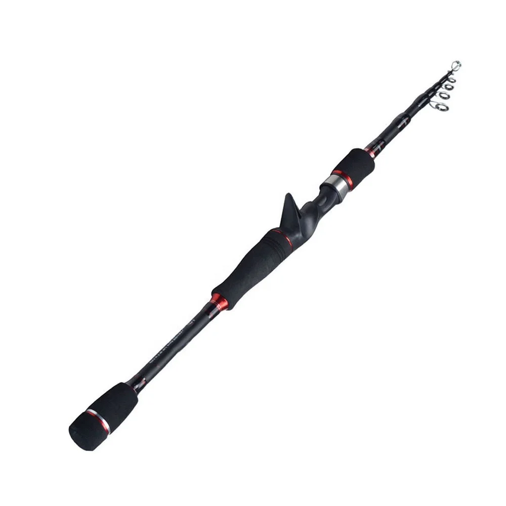 FJORD     Black Long Casting Fishing Lure Rod Spinning Casting Pole Light Carbon Outdoor Fishing Rod, Black fishing rods
