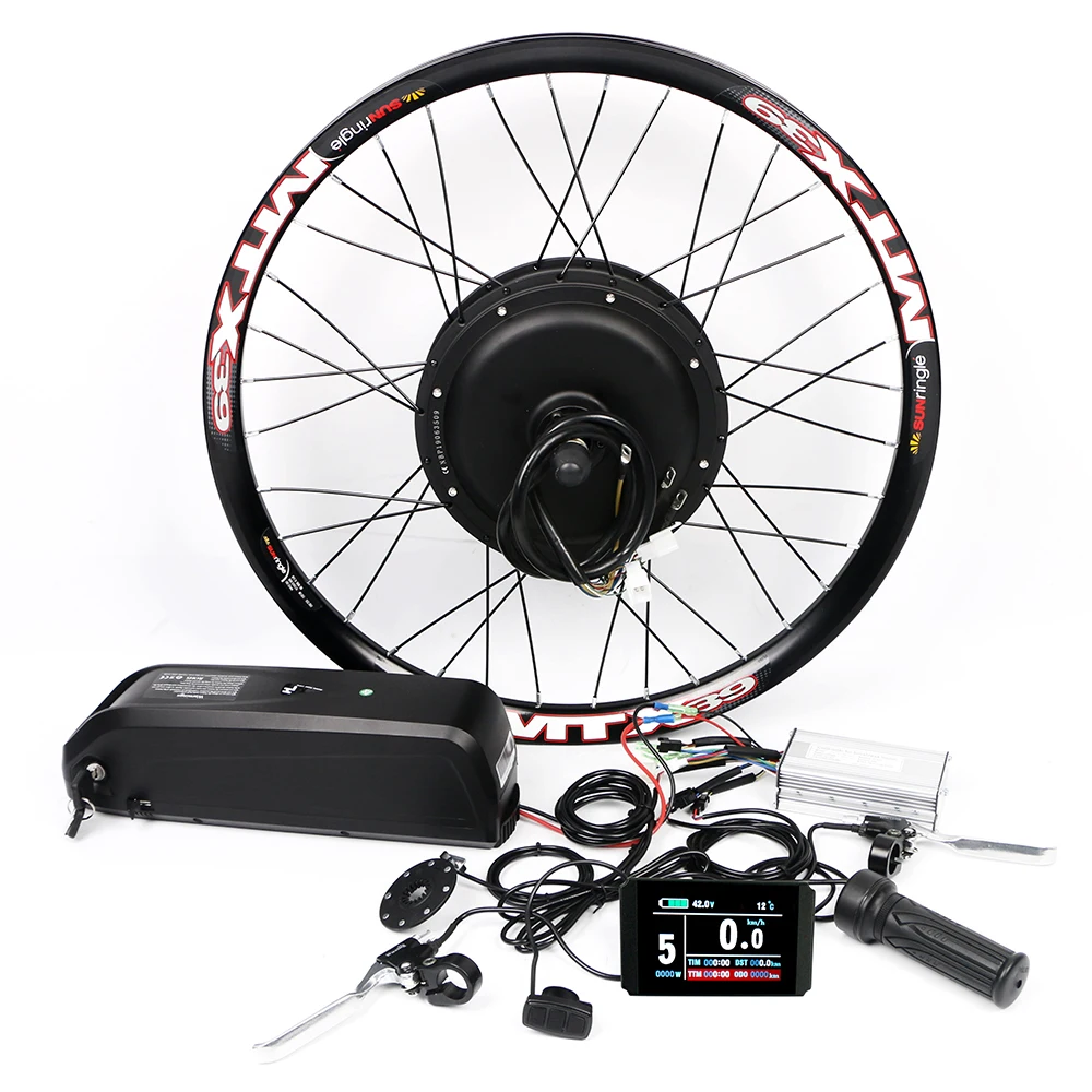 

Read to ship !!! USA warehouse in stock 52v 2000w ebike electric bike bicycle motor conversion kit with Polly 52V17.5Ah Battery