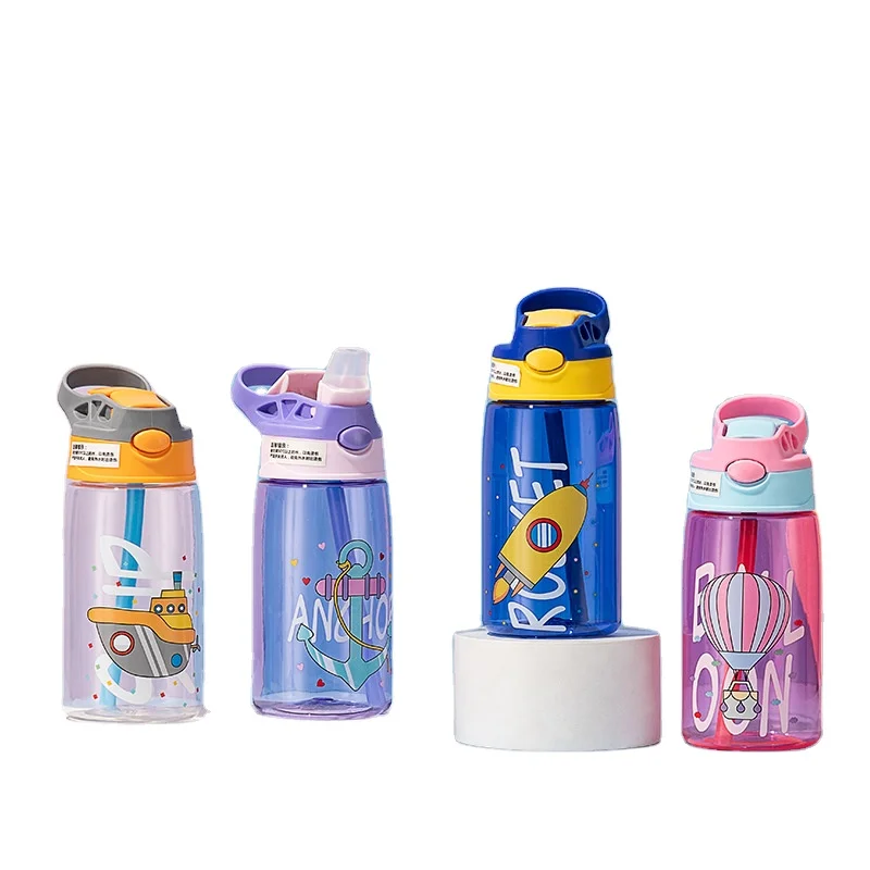 

School Children BPA Free Cute Cartoon Kids Water Bottle Plastic Drinking