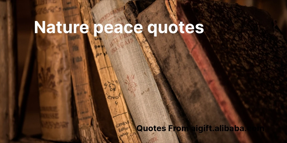 nature peace quotes