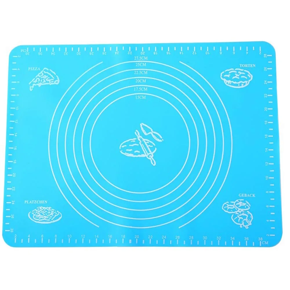 

Kitchen Tools Desk Pad Grill Plates Non-stick Pastry Rolling Mat Heat Resistant Silicone Baking Mat With Measurements, Optional