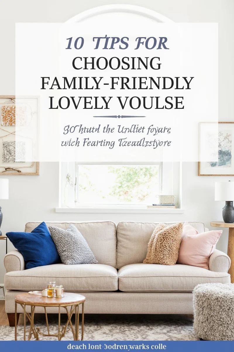 Low-profile couch with kids playing