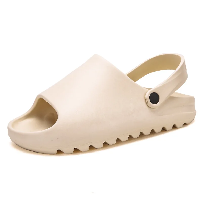

New Listing Customized Yeezy Slippers Outdoor Light Solid Color Beach Yeezy Slides With Fur Unisex