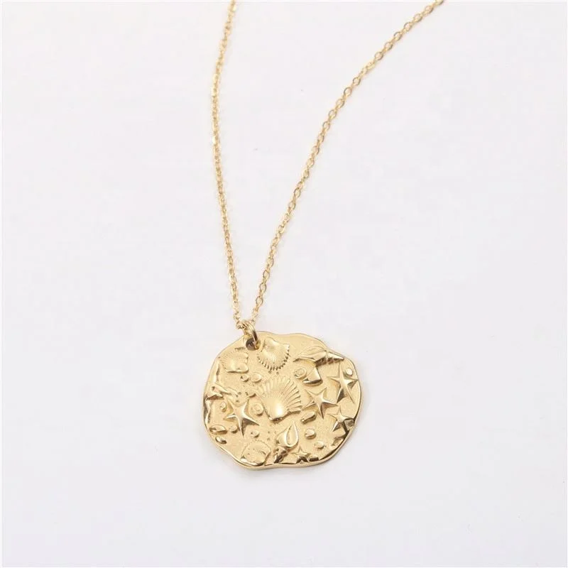 

Gold PVD Plated Vintage Seastar Summer Pendant Necklace Stainless Steel Jewelry 2021