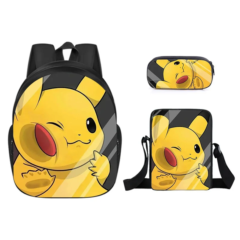 

2021 cheap online new among us back pack schoolbag children 3 piece set backpack pikachu backpacks three set for girls boys, Colorful