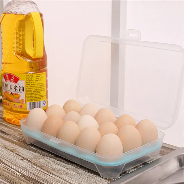 

New 15-compartment Refrigerator Fresh-keeping Box Portable Storage Plastic Egg Box, As show