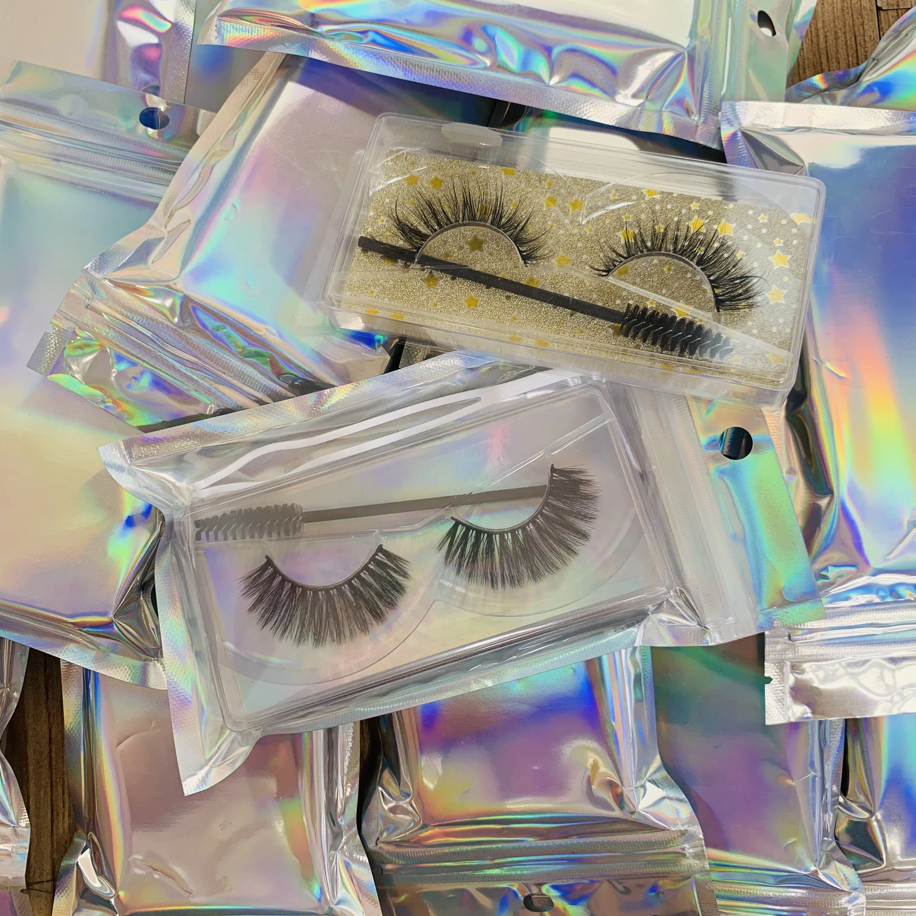 

LIVE Deal Eyelashes Set With Tweezers Brushes In CHEAP Price Eyelashs Free Shipping 50 pairs a set