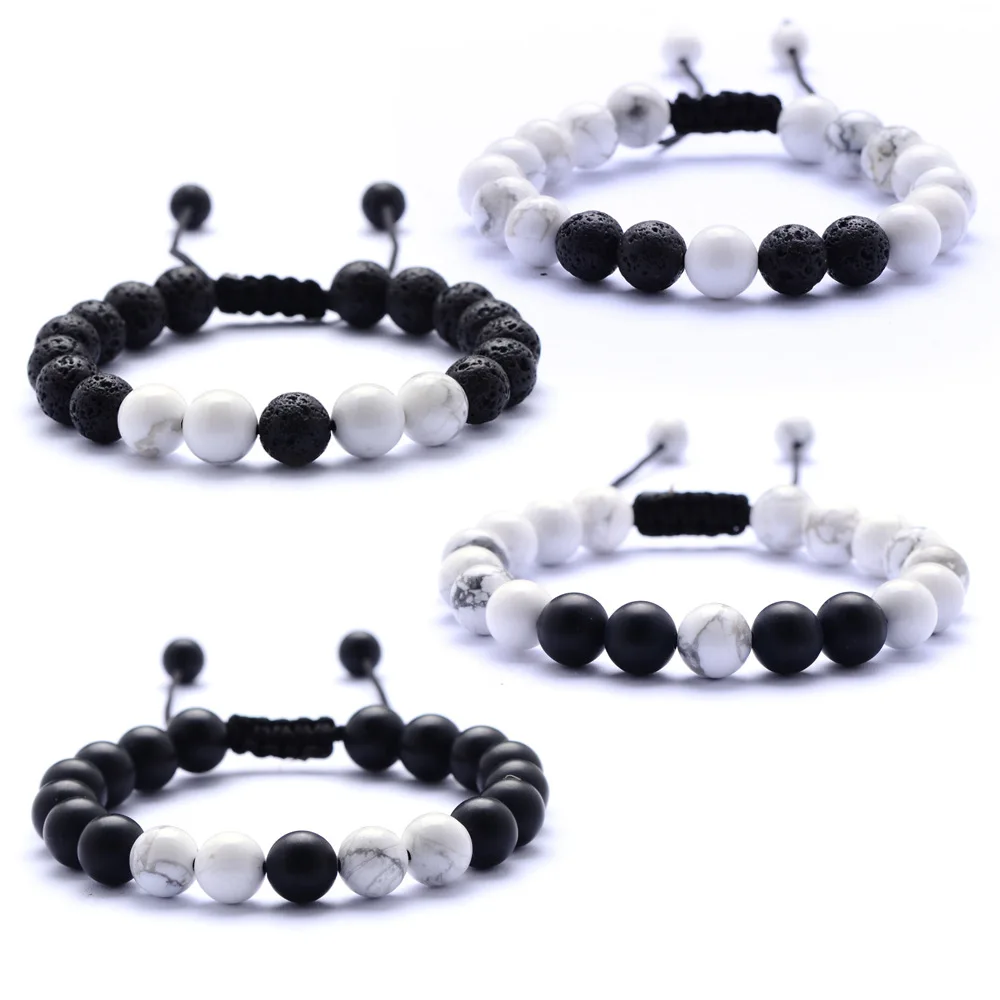 

Men and Womens Best Gift Jewelry High Quality Handmade 8MM Natural Bead Bracelet