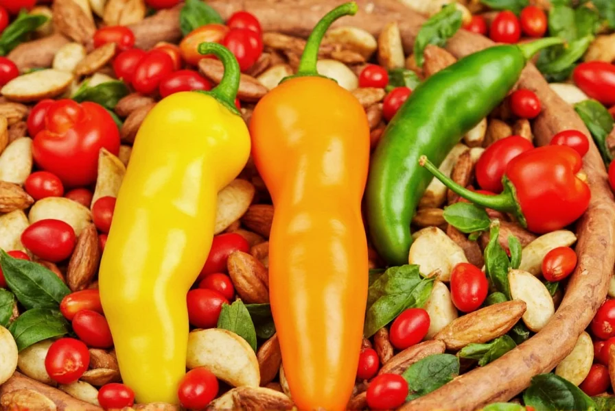 Scoville scale chart showing peppers from bell pepper to Carolina Reaper