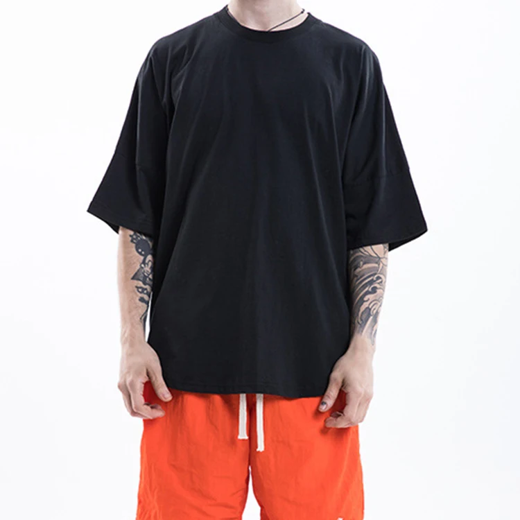 

Casual O Neck Blank 100% Cotton T shirt for Men, Black/white/gray