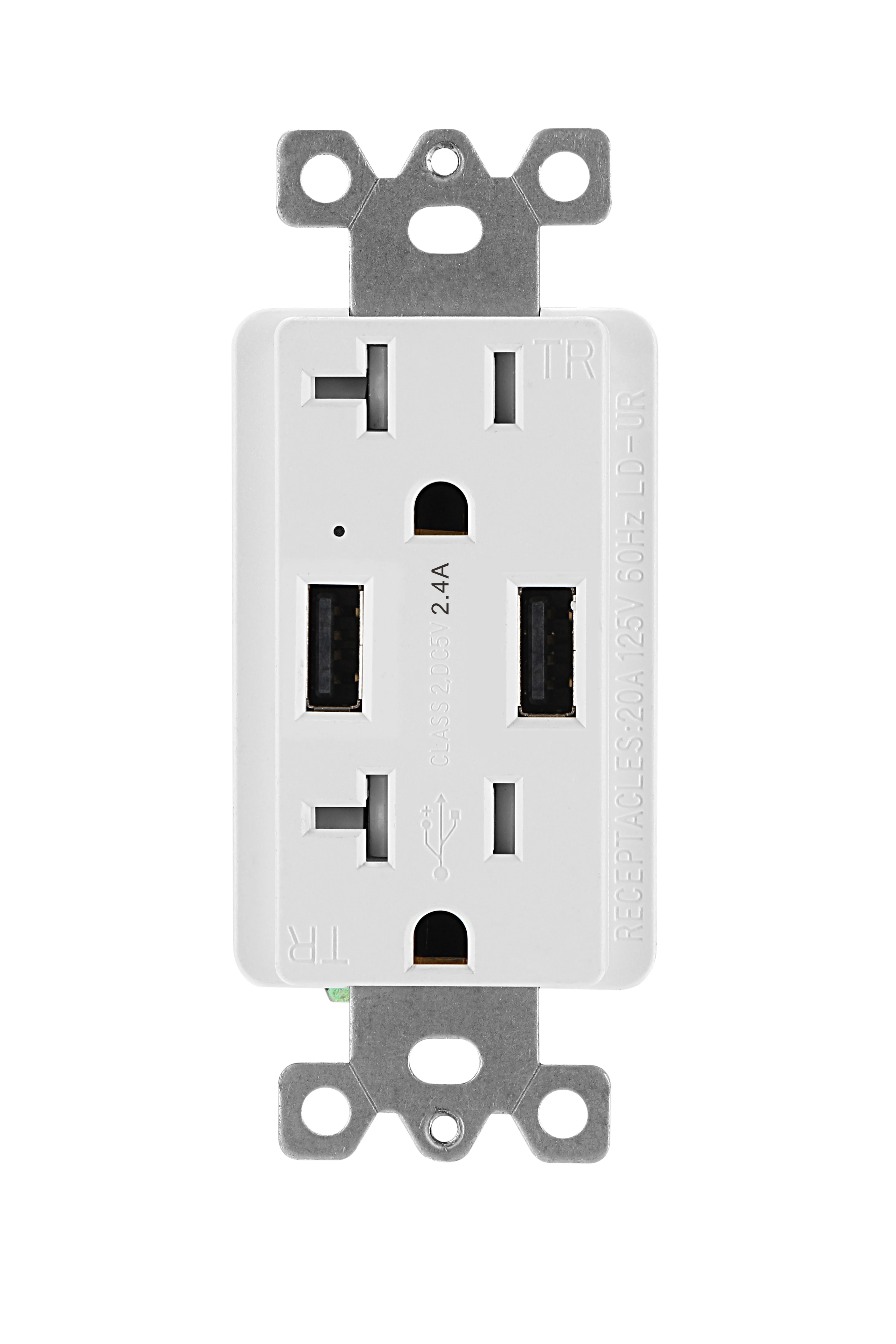 15a Gfci Outlet Non-tamper-resistant Gfi Duplex Receptacle With Led ...