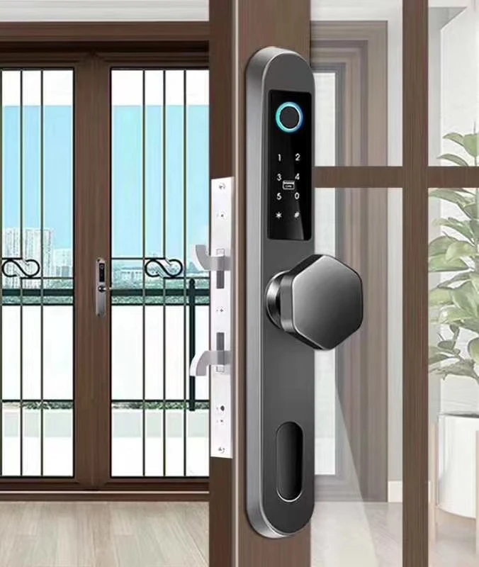 
Goodum European Style Fingerprint Password M1 Card Smart Door Lock E6800S For Sliding / Aluminum / Wooden Door 