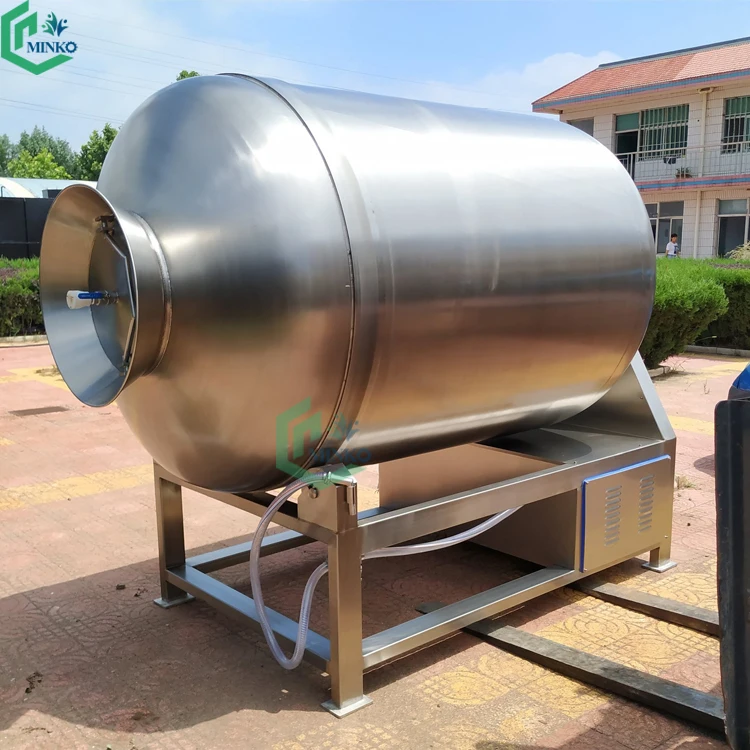 
cow meat vacuum tumbler processing chicken meat salting machine 