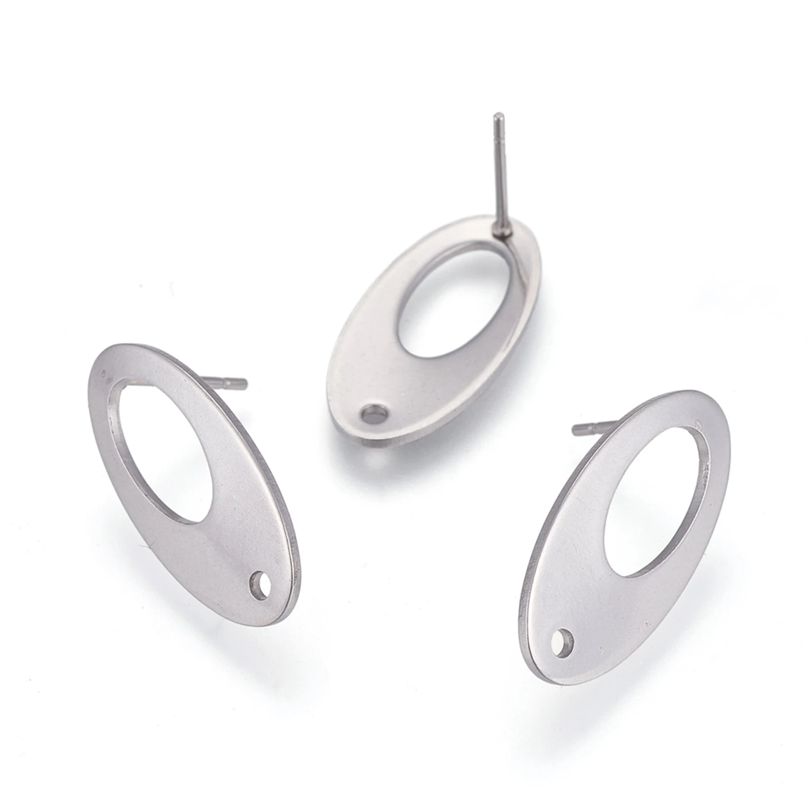 

PandaHall Oval 304 Stainless Steel Stud Earring Findings