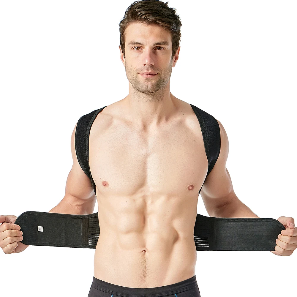 

Made In China Shoulder Back Orthosis Support Posture Compact Corrector, Black