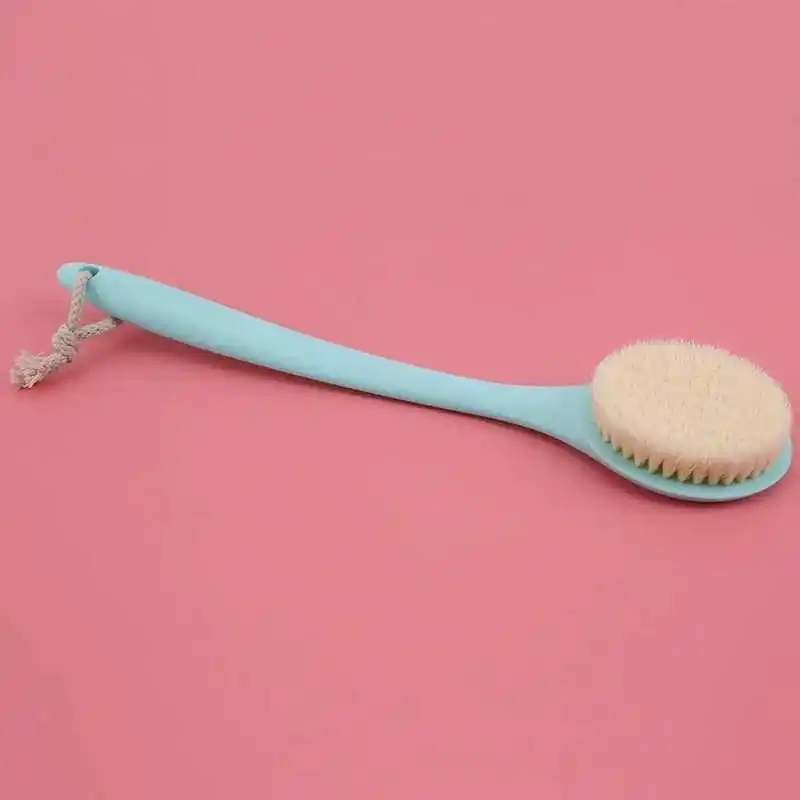 

Multi-function Household Brush Pink Long Handle Bath Cleaning Brush Soft Hair Bathroom Brush