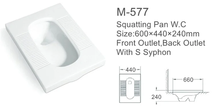 Professional safety bathroom ceramic types of squat toilets