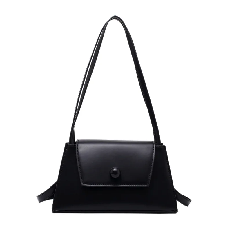 

French women 2020 new fashion female underarm shoulder armpit bag, White,orange,black,brown,coffee