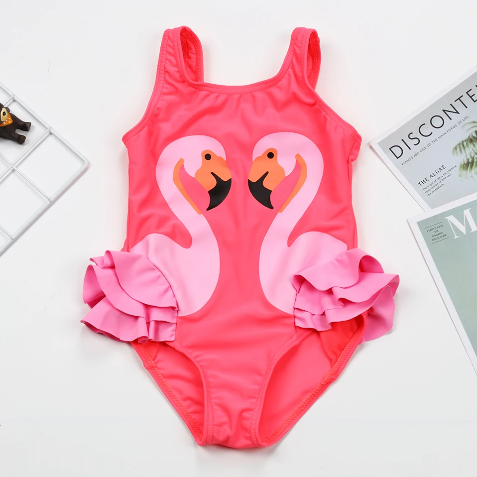 

2~14Years swimwear Brand New Summer Girls Swimsuit one piece children Beachwear Bathing Suits-SW627/ST146