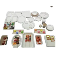 

Dinnerware Sets Biodegradable sugar cane Plate Recycle Eco-friendly Disposable Bagasse Paper Plates