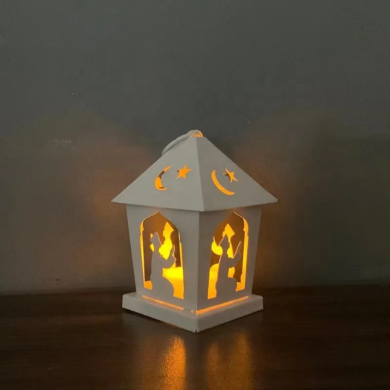 

DAMAI Middle East Hollow Out Mini Led Lamp For Home Table Decoration Eid Ramadan Lantern Muslim Islamic Lamp Ornament