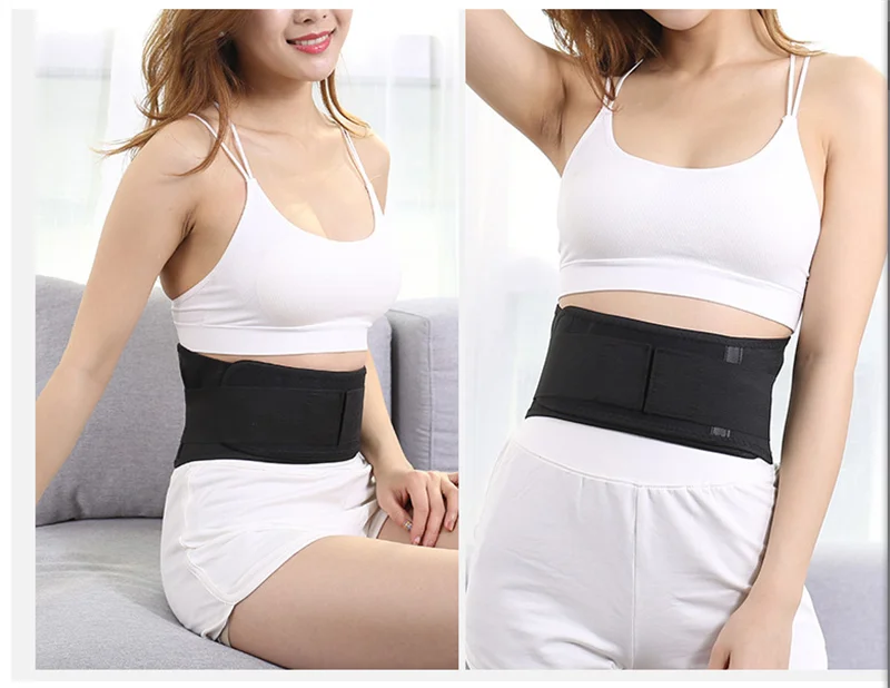 

Good Quality Adjustable Health Care Tourmaline Self Heating Magnetic Therapy Waist Support Belt, Black