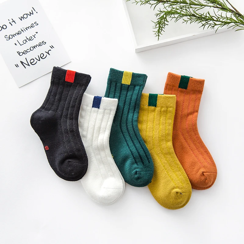 

Wholesale custom knitted warm winter children kids socks, Picture or custom