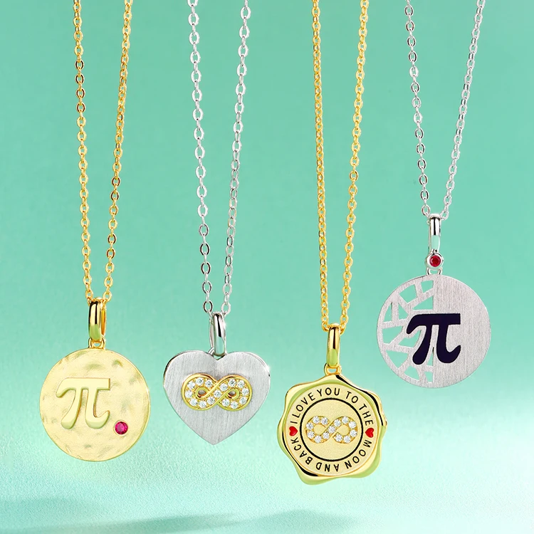 

18k gold plated 925 sterling silver necklace flower heart pendant necklace luxury hammered coin necklace for women