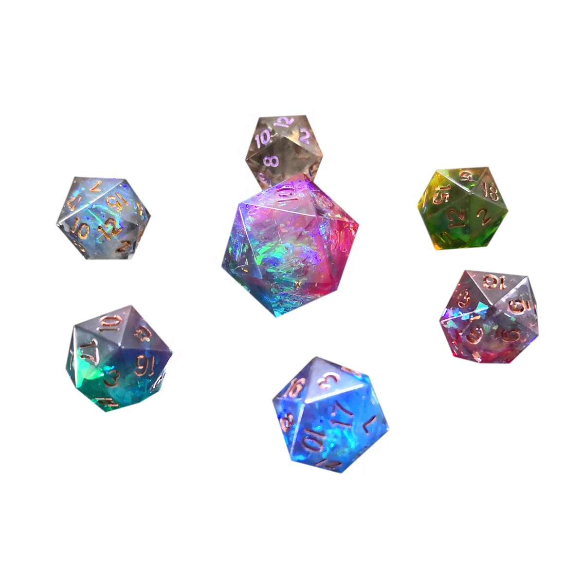 

Customize DIY  Size Mini DND Polyhedral Dice D20 Sharp Edge Small Toys 20-Sided Dice For Board Games Dungeons and Dragons, Any color