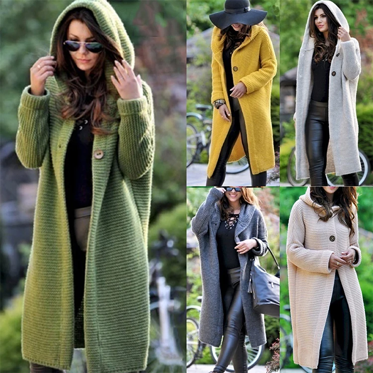 

designer sweater cardigan woman women green sweater hoodies wholesale knit long cardigan sweater, Mix color is available