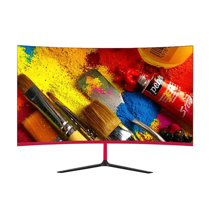 

SC007 Oem clear hd 2k vertical 27 inch curved computer led monitor pc computer screen, White color