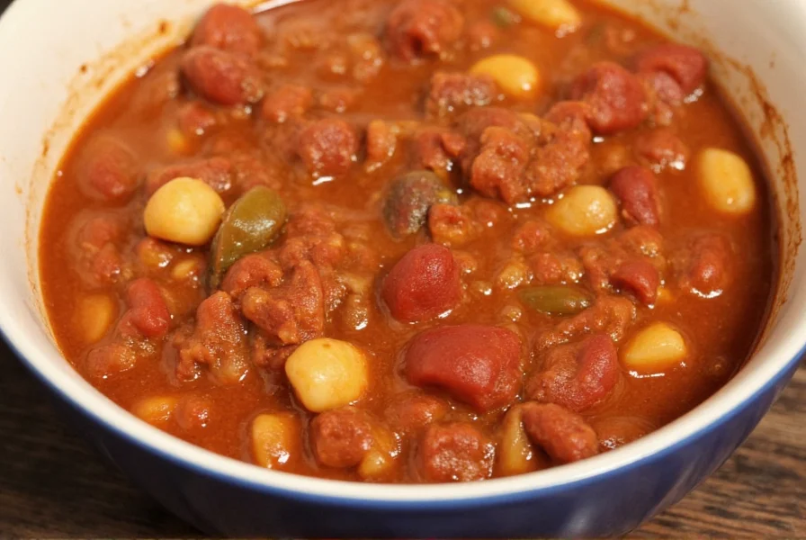 Southern Chili Recipe: Traditional Beans, Tomatoes & Cocoa