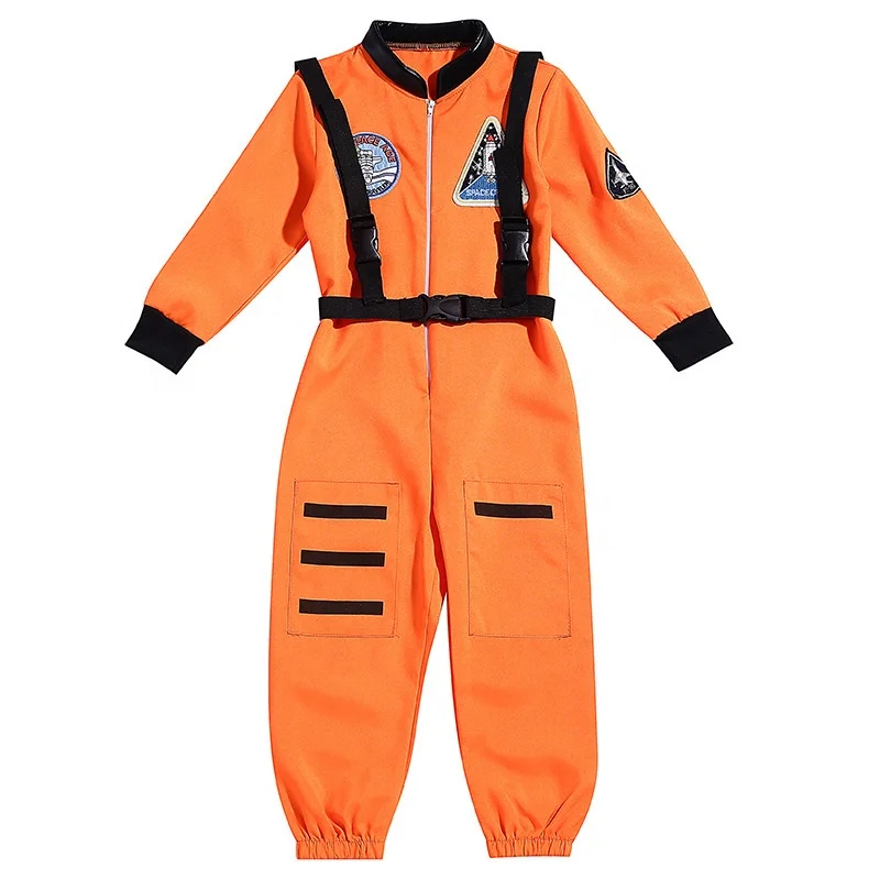 

Hot Kids High Quality 100% Polyester costumes OEM Custom Design Cosplay Astronaut Boys Halloween Costume