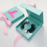 

Wholesale 25mm false full strip lashes private label square fake mink magnetic eye lash packaging paper empty custom lash box