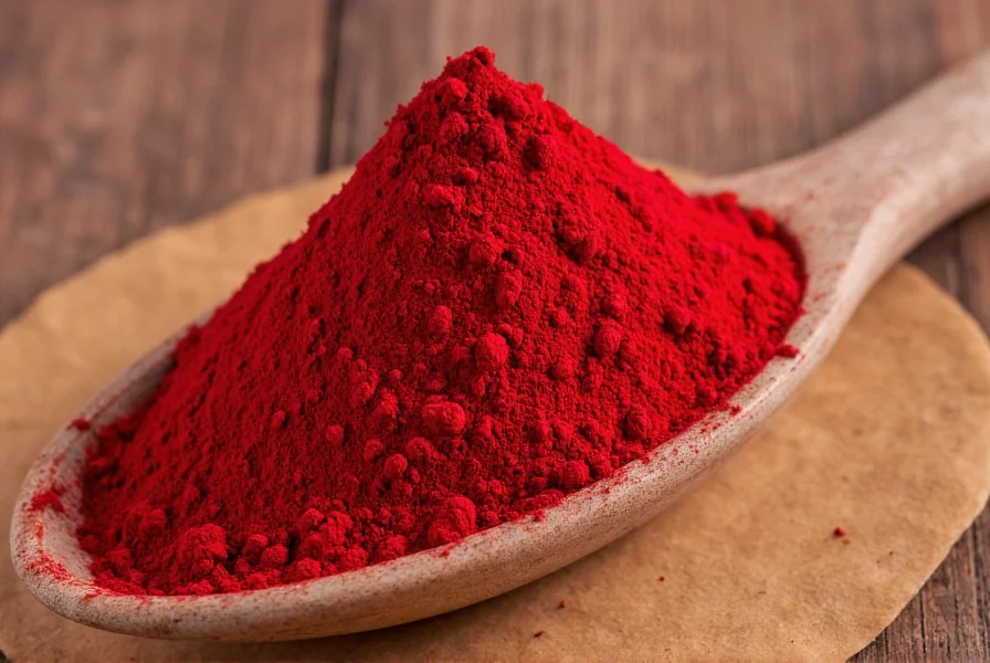 Saffron powder next to whole saffron threads showing color comparison and texture differences