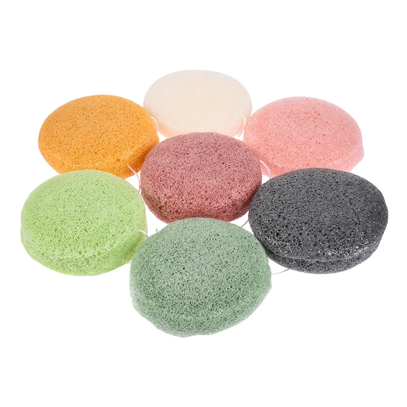 

New Arrivals Makeup Remover Sponge Chemical Free Washable Facial Cleaning Organic Konjac Sponge Private Lable, Multiple colors for customization