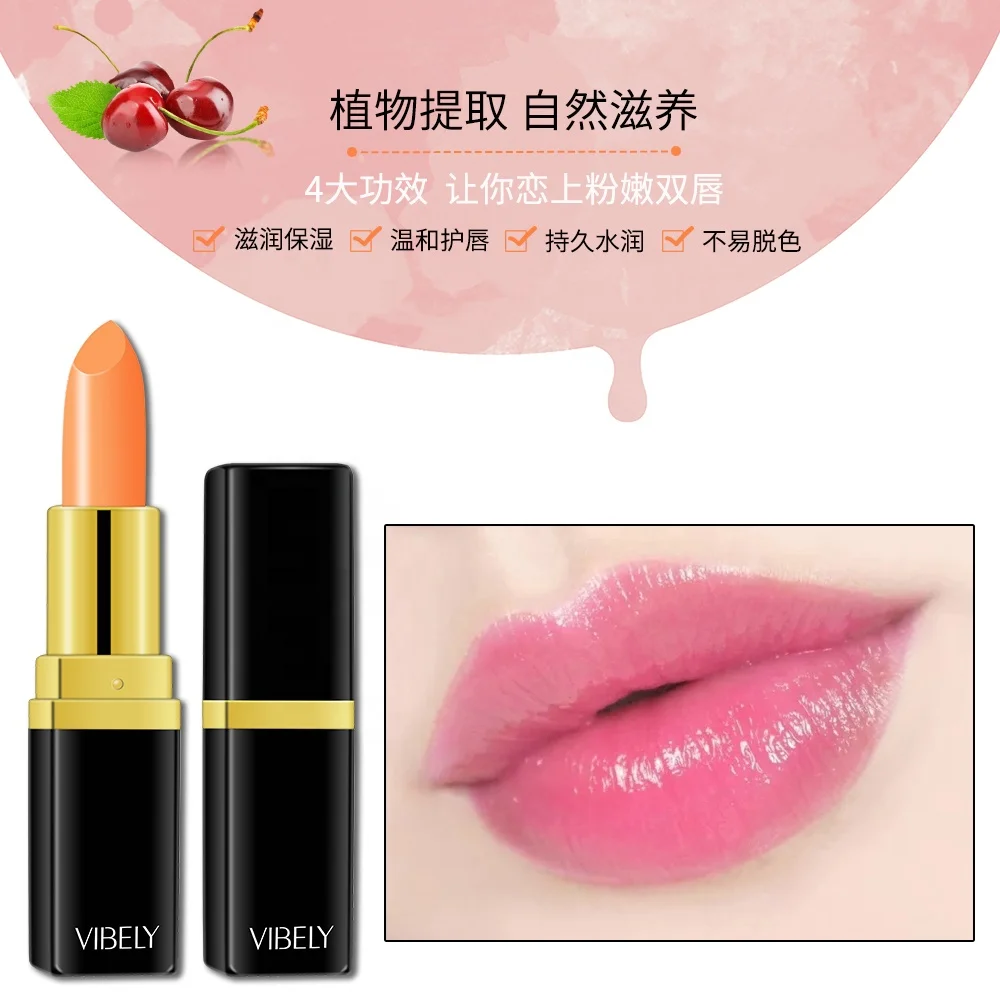 

VIBELY Temperature Color Changing Lipstick Healthy Natural Red Long Lasting Moisturizing Makeup Products