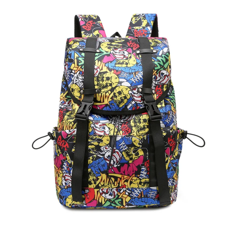 

Viaje De Mochila New Large-Capacity Custom Printed Logo Casual Backpack Travel Male And Female Student School Bag, A/b/c/d/e 5 colors