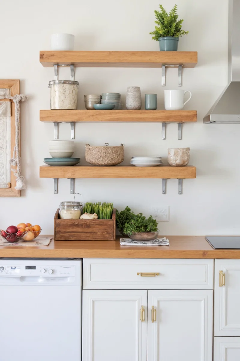 Convertible wood shelves with adjustable height and modular components