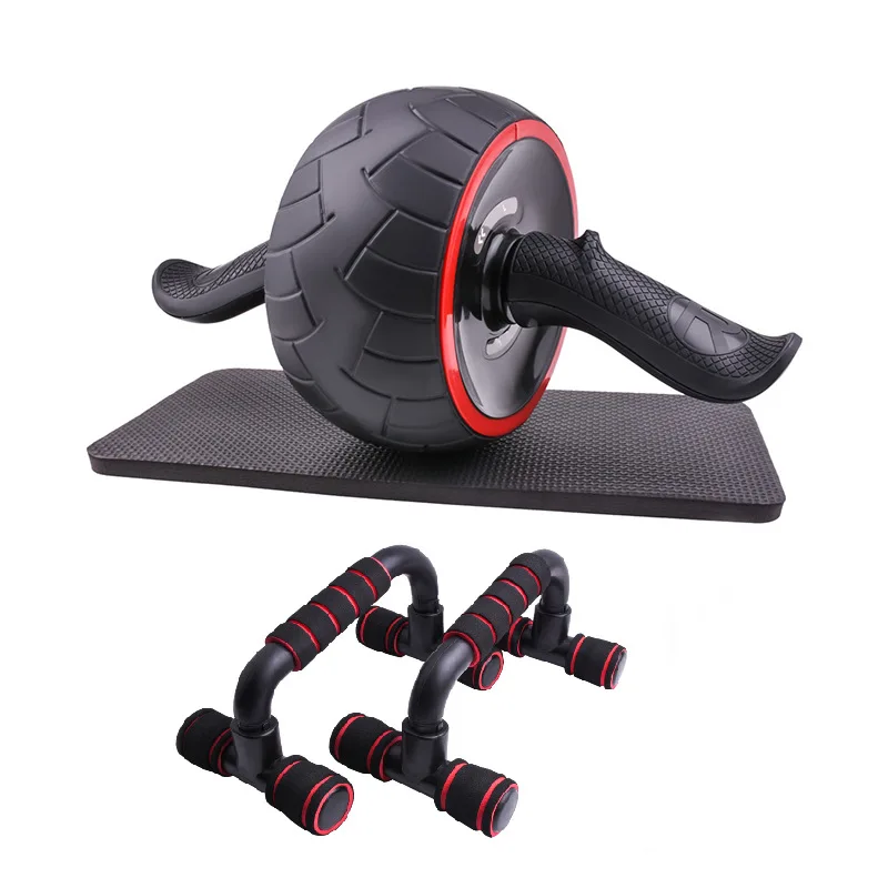 

Big Wheel Mute Abdominal Tire Skin Rebound Button Muscle Wheel I-shaped Push-up Bracket Home Fitness Fitness Combination