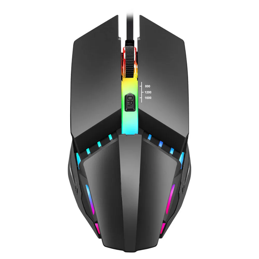 

Gaming mouse laptop pc ergonomic wired mouse, Black