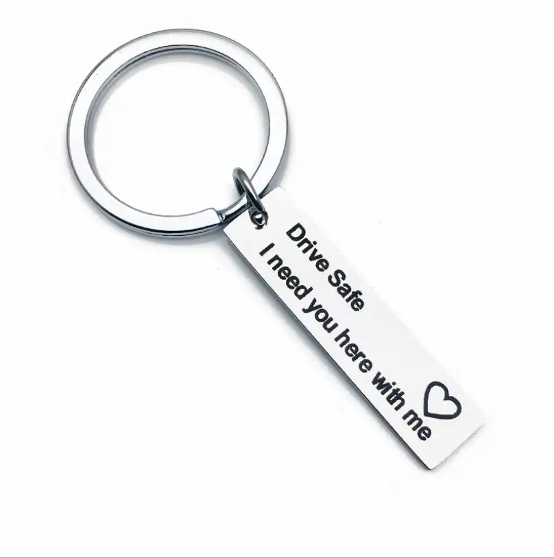 

Drive Safe Keychain Keychain Drive Safe I Need You Here With Me Key chain Keyring Gift