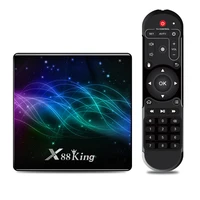 

New arrival amlogic s922 android 9.0 tv box 4g ram 128g rom dual band wifi high performance x88king