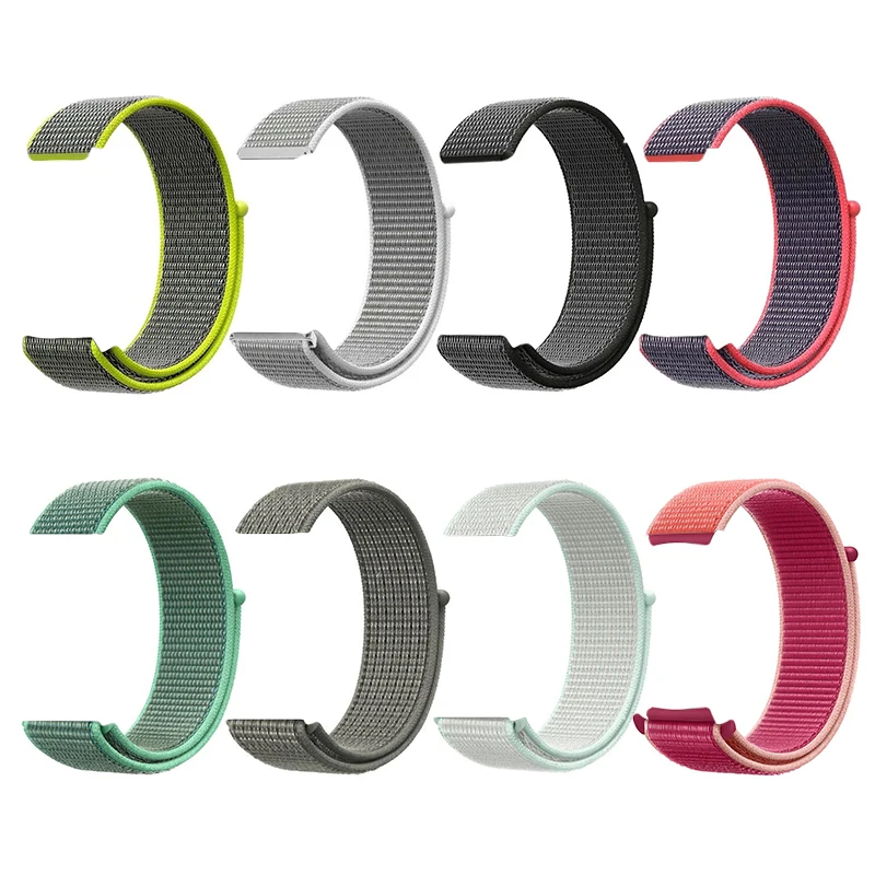 

Sport Nylon Loop Band for Samsung Galaxy Watch 46mm Bands/Gear S3 22mm 20mm Breathable Wrist Strap for Galaxy Watch 42mm/Gear S2, Multi colors