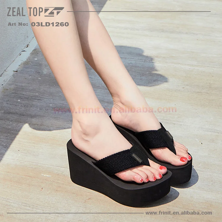 

custom wedge flip flops female korean sandals Summer Slippers 2021 New Arrival Platform Ladies Outdoor platform sandals
