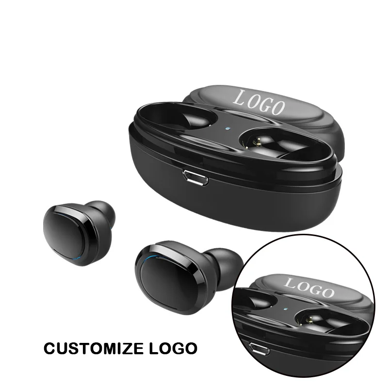 

Mobile Phone Headphone F9 TWS BT V5.0 Earphones HIFI Ture Wireless Earbuds With Charging Case