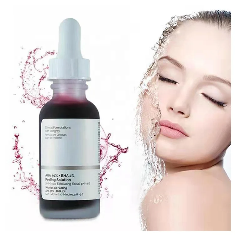 

Reduce Pigmentation Exfoliate Reduce Acne Marks Whitening Smooth Skin Ordinary AHA 30% BHA 2% Peeling Solution Facial Serum