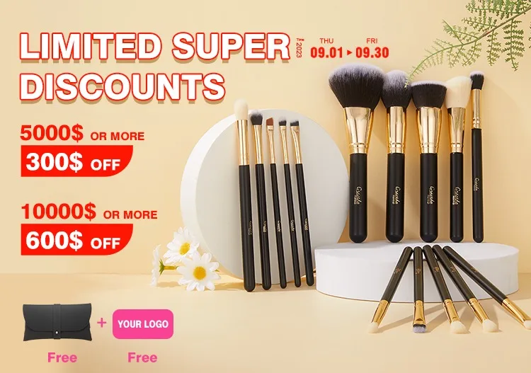 China Customized 4pcs white handle makeup brushes set manufacturers and  suppliers